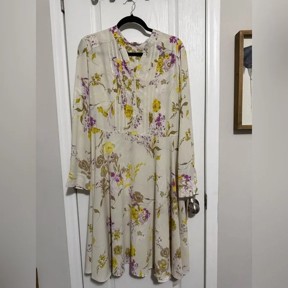 Nanette Lepore Cream Floral Dress - Picture 4 of 8